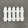 Bộ Hàng Rào Nhựa Trắng - Thiết Kế Phẳng Tối Giản, Cao 20cm - 30cm - Ảnh 4