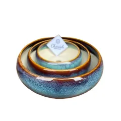 Chậu Sứ Ang Tròn Bo - Dáng Thấp Trồng Sen Đá, Tiểu Cảnh