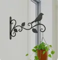 Móc Treo Hoa Sắt Nghệ Thuật Hình Cành Hồng Leo Chim Vành Khuyên - Ảnh 1